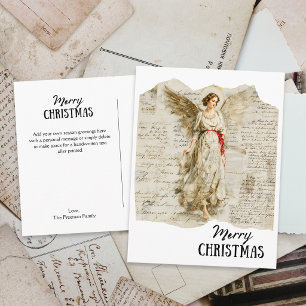 Ángel Nostálgico de Navidad Diario Vintage 