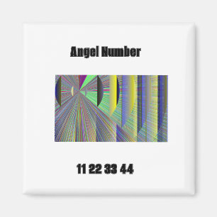 Ángel número 11 22 33 44 imán