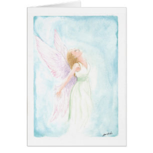 Ángel o hada (espacio en blanco de la acuarela
