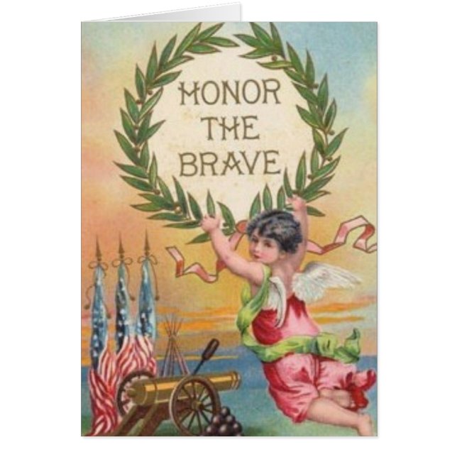 Ángel patriótico del vintage (Frente)