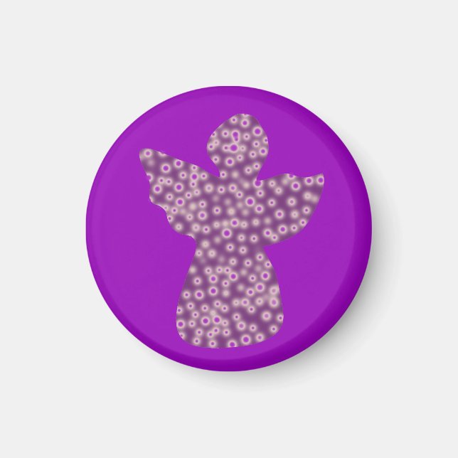 Ángel Pequeño, Imán Redondo De 3,2 Cm (Frente)