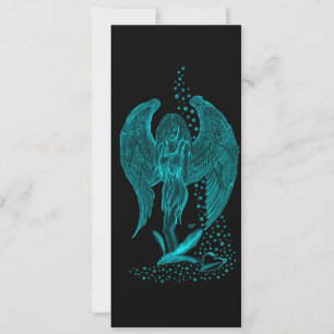 Ángel perdido en el amor, negro y verde diseño