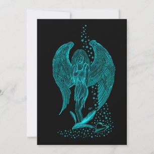 Ángel perdido en el amor, negro y verde diseño