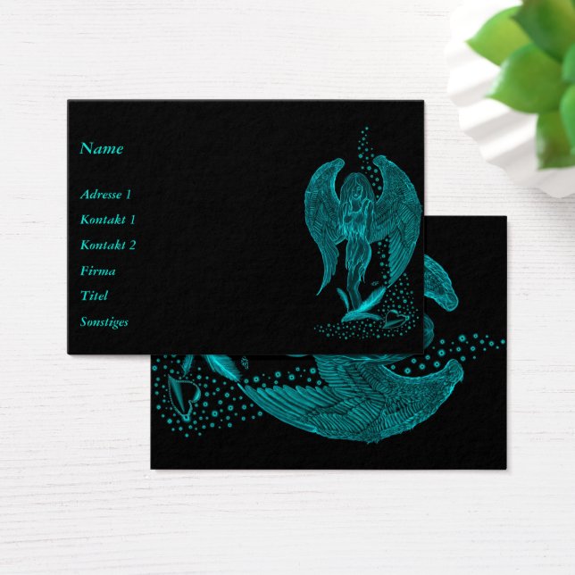 Ángel perdido en el amor - Tarjetas de visita (Escritorio)