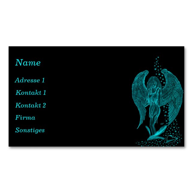 Ángel perdido en el amor - Tarjetas de visita (Anverso)