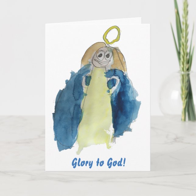 Angel por Isla Navidad Card (Anverso)