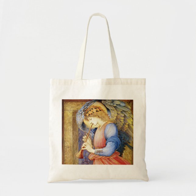 Ángel que juega una bolsa de asas de Burne-Jones (Frente)