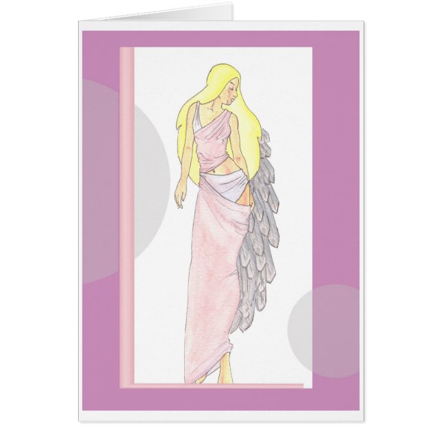 ángel rosado con nombre (Frente)