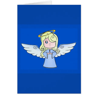 Ángel rubio del dibujo animado