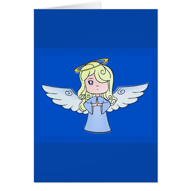 Ángel rubio del dibujo animado (Frente)