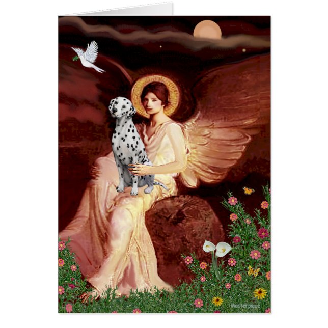 Ángel sentado - Dalmatian (Frente)