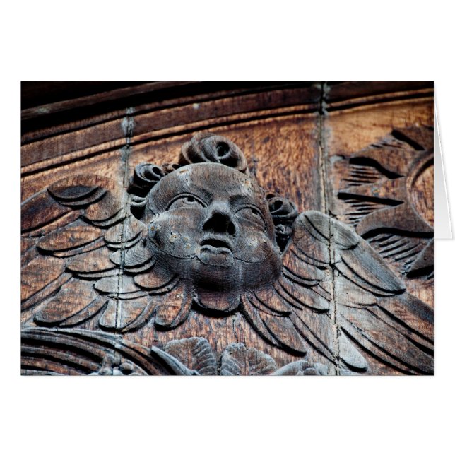 Ángel tallado madera (Anverso (Horizontal))