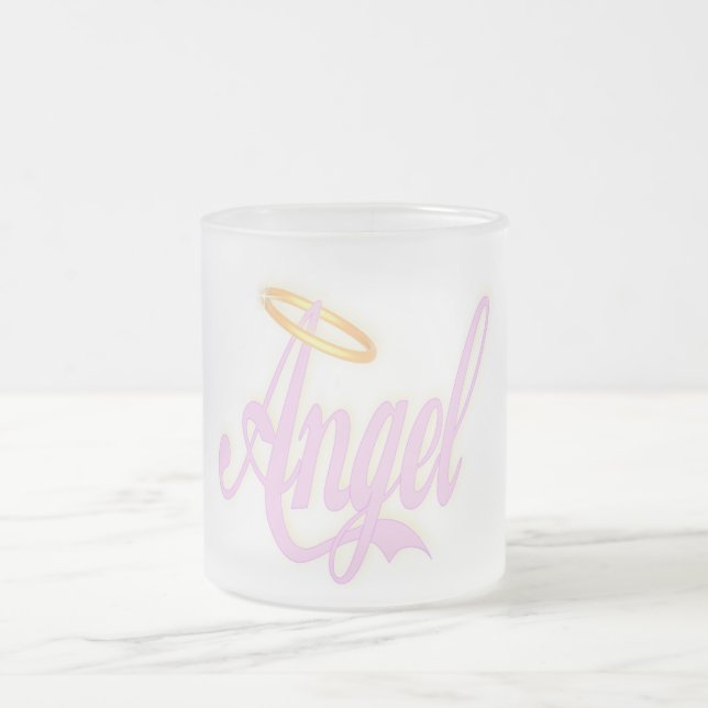 Ángel - taza del vidrio esmerilado (Centro)
