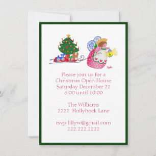 Ángel tirando de la invitación