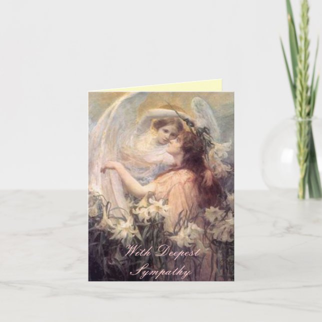 Angel Tomando tarjeta de simpatía de Lily (Anverso)