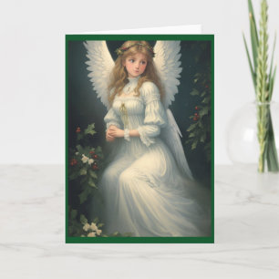 Ángel vintage de Navidad victoriano