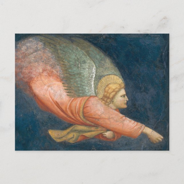 Ángel volador (seguidor de Giotto) Postal CC0508 (Anverso)