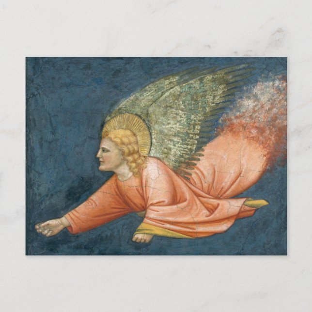Ángel volador (seguidor de Giotto) Postal CC0509 (Anverso)