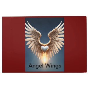 Ángel Wings Arte Metalizado en la pared