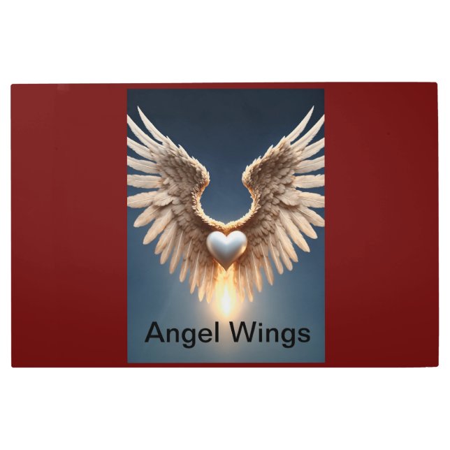 Ángel Wings Arte Metalizado en la pared (Anverso)