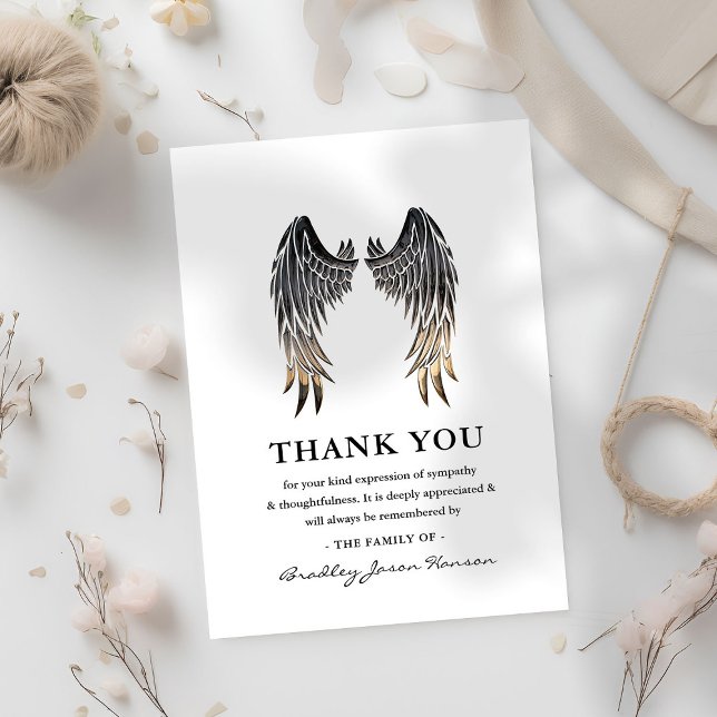 Angel Wings Funeral Gracias Nota (Subido por el creador)