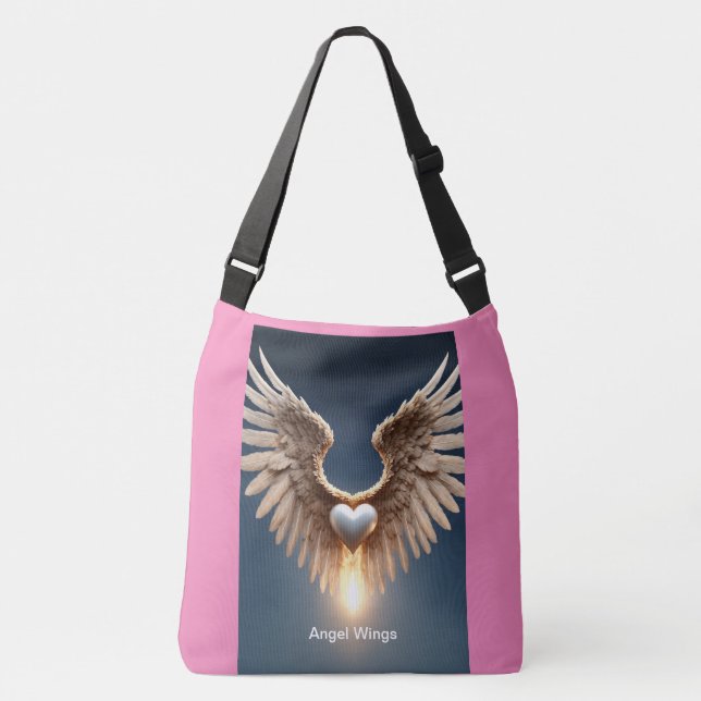 Angel Wings Gran Bolsa De Tote Cruzada De Cuerpo C (Anverso)