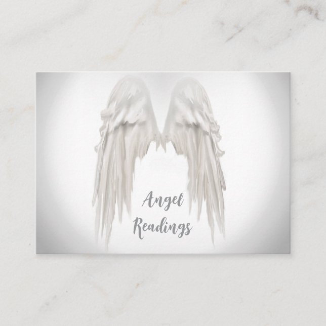 Angel Wings Light, Spiritual, Reiki, tarjeta de vi (Anverso)