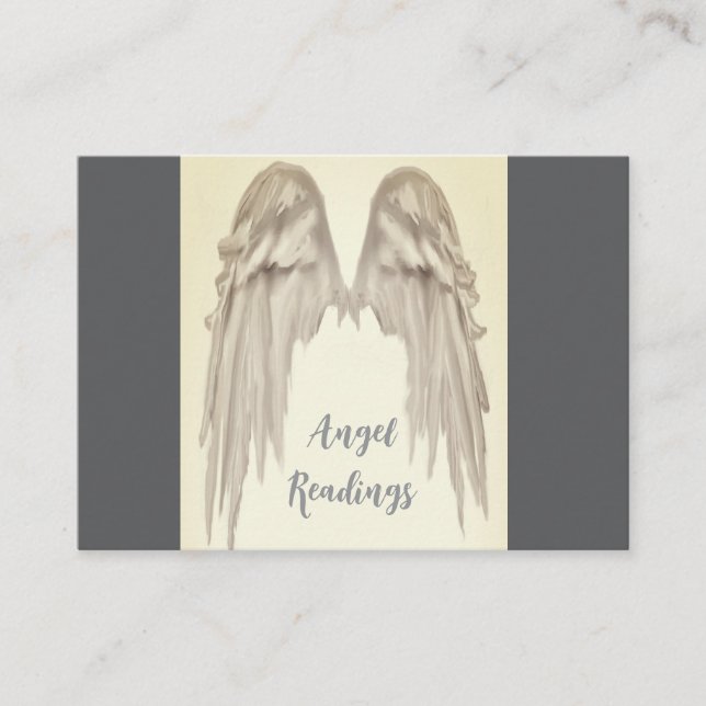 Angel Wings Light, Spiritual, Reiki, tarjeta de vi (Anverso)