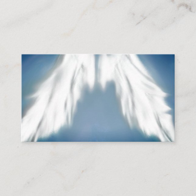 Angel Wings Light, Spiritual, Reiki, tarjeta de vi (Anverso)