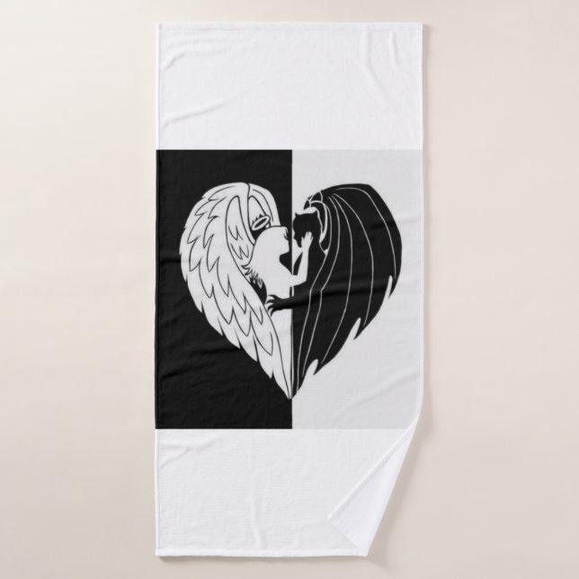 Ángel y diablo (Toalla de baño)