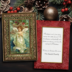 Ángel y estrella de Navidad vintage
