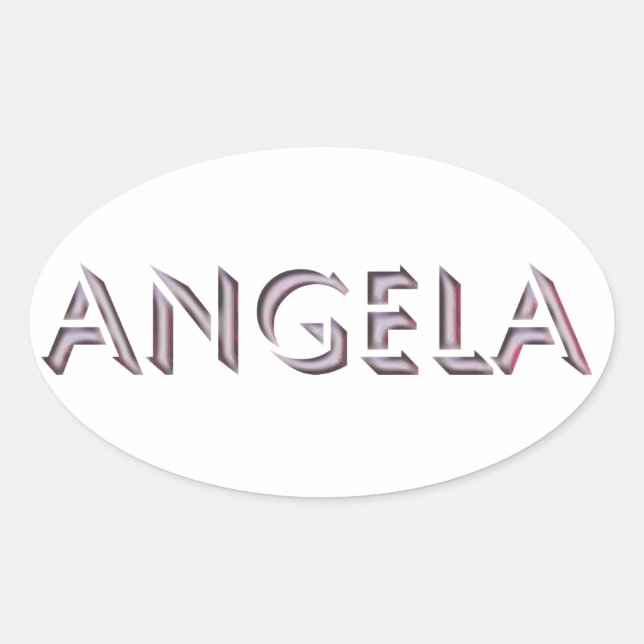 Angela pegatina name (Anverso)