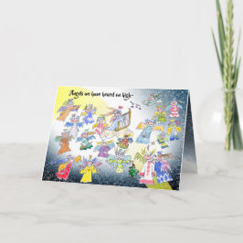 Ángeles con alta tarjeta de vacaciones