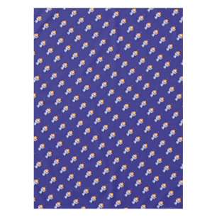 Ángeles de las estrellas del mantel rezando azul