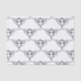 ÁNGELES DE Papel Tejido EN AZUL Y BLANCO