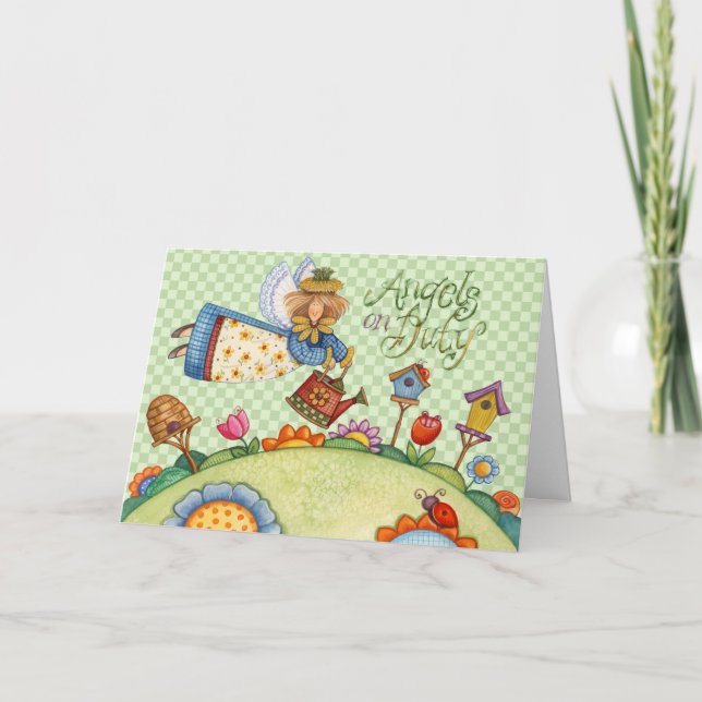 Ángeles de servicio - Tarjeta de felicitación (Anverso)