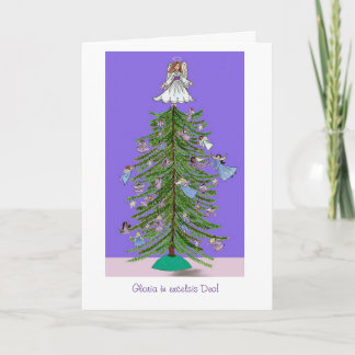 Ángeles del árbol de navidad