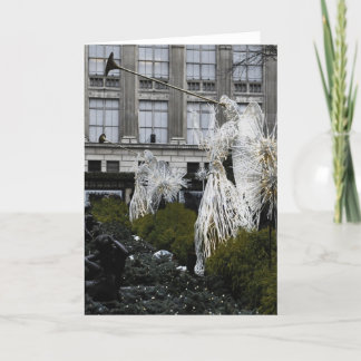 Ángeles en Manhattan, tarjeta de Navidad de NYC