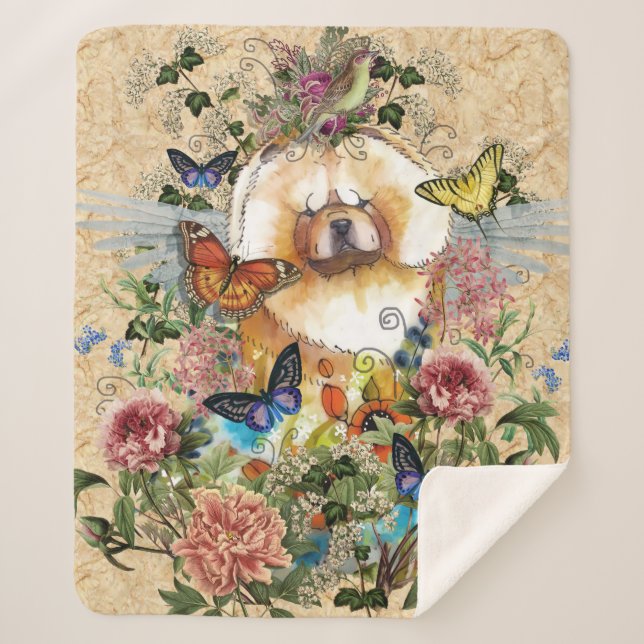 ANGELES ENTRE LA manta CHow sherpa de EE.UU. (Anverso)