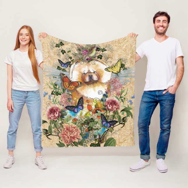 ANGELES ENTRE LA manta de lana Chow de EE.UU. en 3 (In situ)