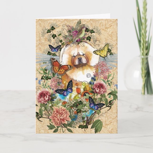 ANGELES ENTRE las tarjetas de arte chow de EE. UU. (Anverso)