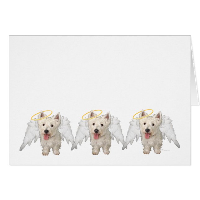 Ángeles Guardianes Westie (Anverso (Horizontal))
