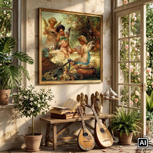 Ángeles músicos de Hans Zatzka, Arte Fino Victoria