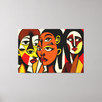 Ángeles oscuros, arte cubista