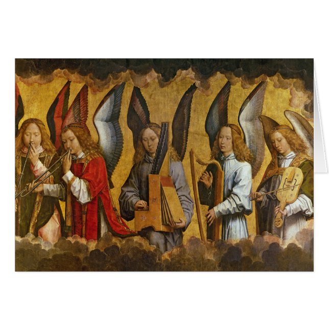 Ángeles que tocan los instrumentos musicales (Anverso (Horizontal))