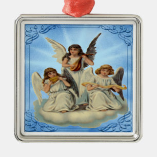 Ángeles Sobre Un Ornamento De Nube