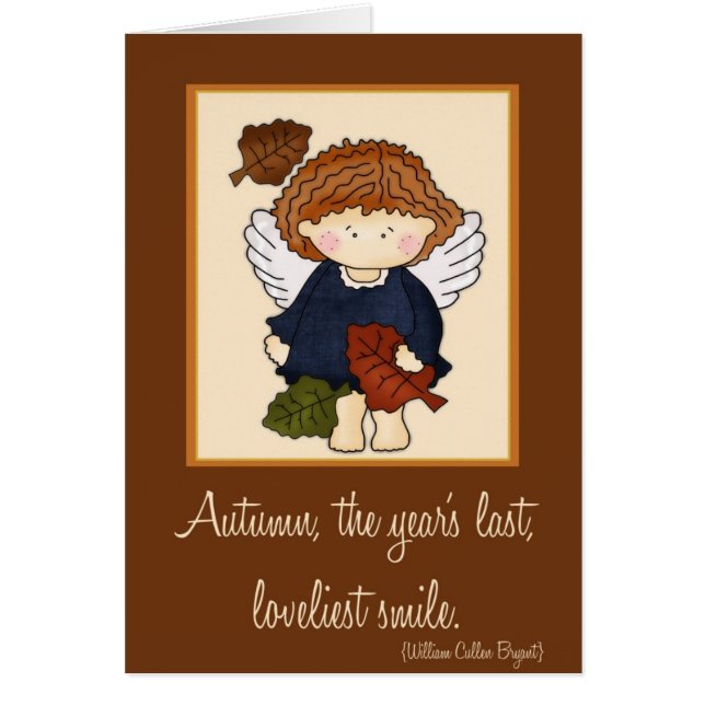 Angelica Autumn Angel Autumn Quote Card d1 (Frente)