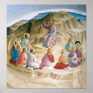 Angelico Sermon En El Poster De Arte Del Monte Vin