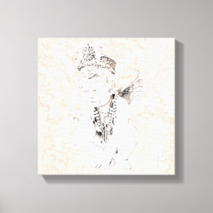 Angelik ~ Lienzo envuelto .75 12x12