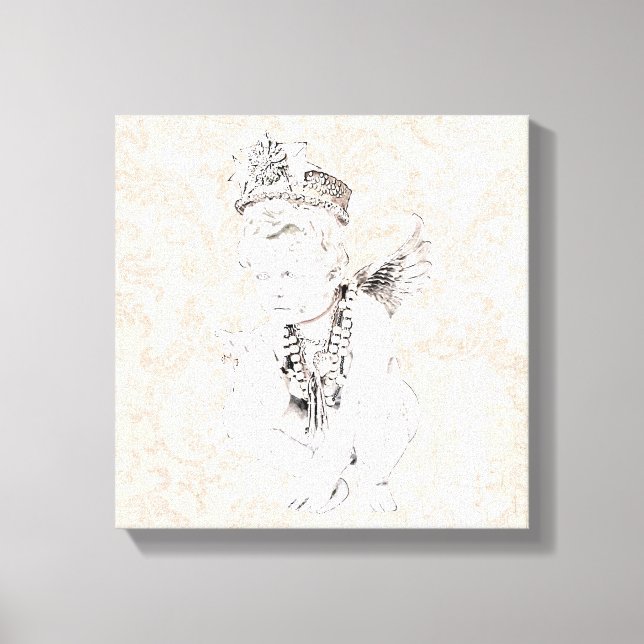 Angelik ~ Lienzo envuelto .75 12x12 (Anverso)
